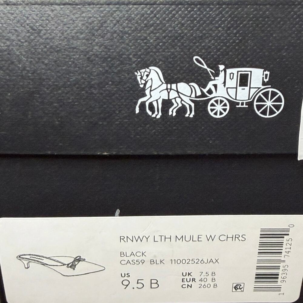 NWT Coach CAS59 Runway Leather Mule With Cherries Size 9.5B - Picture 9 of 12